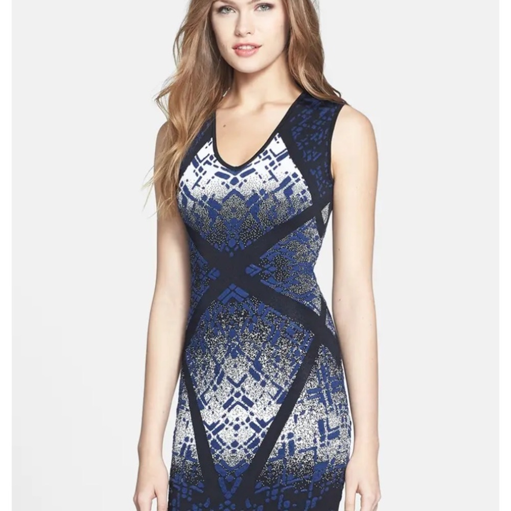 BCBGMAXAZRIA Gari Jacquard Body-Con Dress